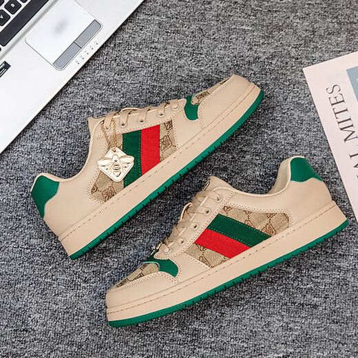 VIPVCK Neues Produktpaar weiße Schuhe 2025 Frühlingsbiene schmutzige Schuhe Männer und Frauen gleicher Stil Leicht und vielseitig Casual Sports Schuhe Milu Cool Qifeng vck881 41