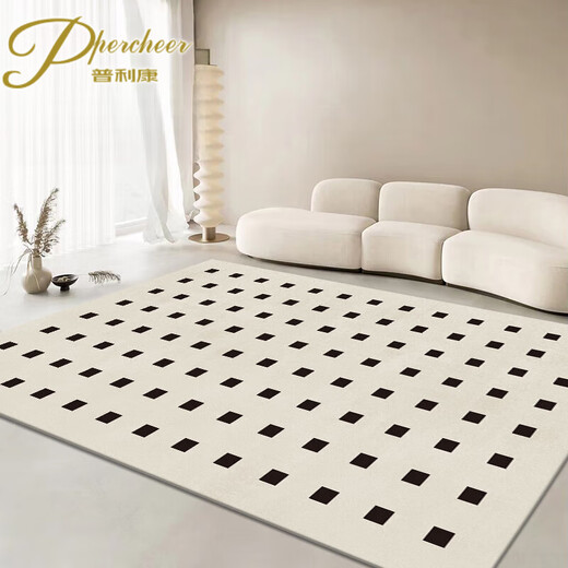 
Priligy percheer living room carpet French cream style sofa coffee table floor mat thickened and care-free bedroom bedside home use Qinglai-16788 140cm*200cm