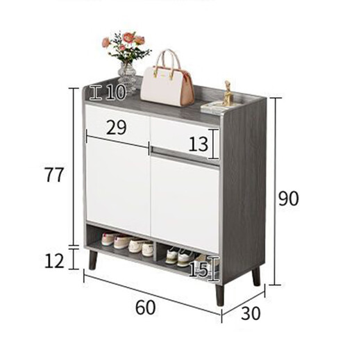 Olin European style shoe cabinet, entrance cabinet, entrance cabinet, household large-capacity storage cabinet, multi-layer storage cabinet, door corridor shoe cabinet