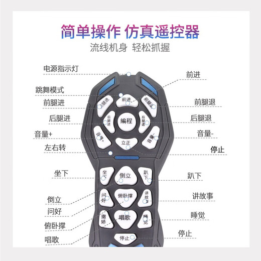 FH2024新款网红机器狗智能仿生机器人小狗会说话走路会叫玩具狗狗 特技互动狗两电版可换电池 官方标配