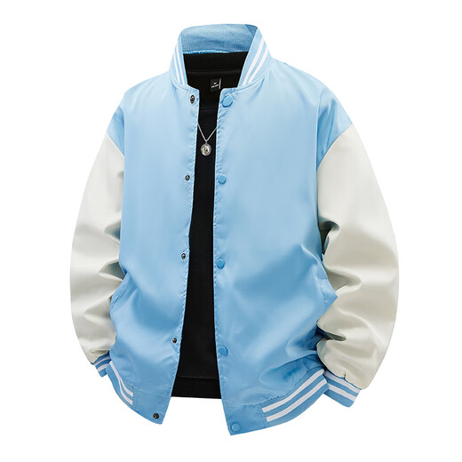 Jeanswest Jacke Herren Frühlings- und Herbstjacke Casual Tops Mode und vielseitige Farbpassungstrends für Schüler, einfach und komfortabel, Yuanyuan Clothing-9901 White M (Empfohlene 100-120 Jin [Jin gleich 0,5 kg]))