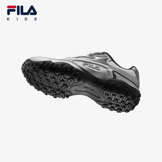 FILA Fila pebble shoes children's running shoes 2025 summer new sports shoes thin sole mid-large children's ballet shoes Fila white/space silver-AWS 35 inner length 22.0cm