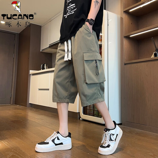 Woodpecker (Tucano) Trabajo verde militar pantalones pantalones cortos para hombres Pantalones fríos para hombres calzones