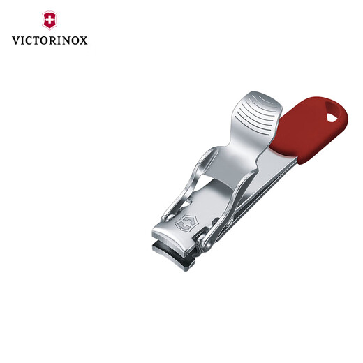 VICTORINOX Nagelknipser aus Edelstahl, 59 mm, multifunktionaler Nagelknipser für den Haushalt, Silber, 59 mm, Silberrot, 8.2050.B1