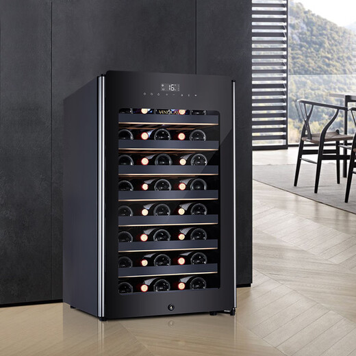 Vinocave wine cabinet constant humidity wine cabinet refrigerator compressor ice bar refrigeration home office constant humidity cabinet multi-function display cabinet ultra-thin CWC-52A - single temperature model 52 bottles