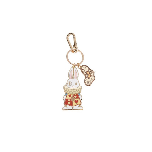 Regalo de cumpleaños del Museo Británico Alice Roams The Wonderland Pocket Watch Rabbit colgante Lindo llavero de autos de San Valentín Regalo