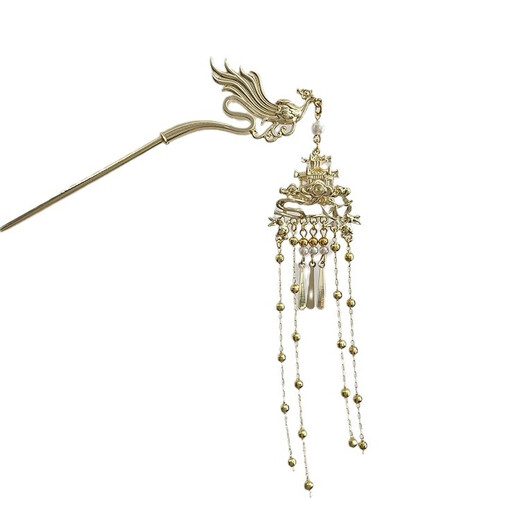 Indian rice (ENRMIIV) Chinese style Phoenix tassel hairpin high-end hairpin women's ancient style cheongsam Hanfu horse skirt hairpin headdress Palace Phoenix