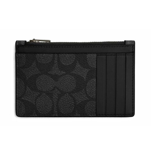 Coach (Coach) Herren neuer Zertifikatskartenkoffer mittelgroße Karte CV764 Black Grey QBMI5