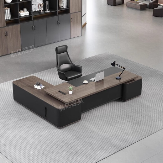 Jingyi Demei President Boss Desk Office Simple Modern General Manager Office Executive Desk 2.0 Meter Boss Desk