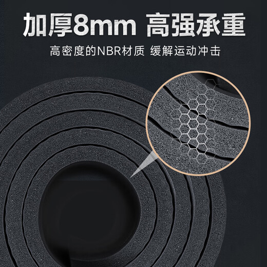 Li Ning Yoga Mat Men's Fitness Sports Mat Thickened Household Anti-Slip Jumping Rope Sound Insulation Shock-ups Dance Mat