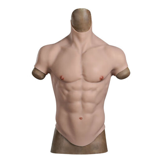 Nanyuexi Muscle Vêtements Vêtements de silicone Cos Men Fake Fake Abdominal Muscle Simulation Modèle masculin Male Male Internet Célébrité Terre Terre Moyenne Taille moyenne Ivoire Taille moyenne S Taille S courte Edge Musculaire Vêtements 98-110