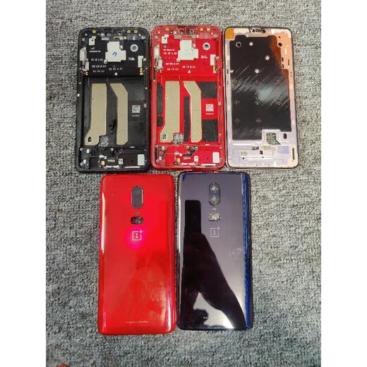 I is suitable for OnePlus 7pro original disassembly back cover 1+7t middle frame 1+7 battery cover OnePlus 6t rear glass 1+6 card tray OnePlus 6 black middle frame shell