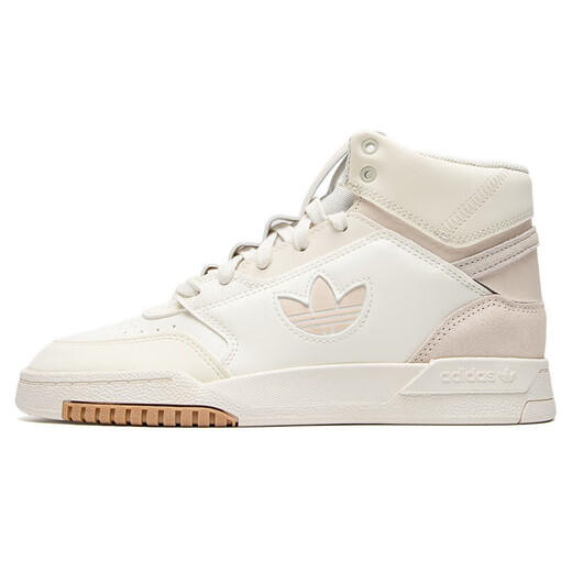 Adidas阿迪达斯三叶草休闲鞋女鞋春季新款运动鞋学生百搭高帮板鞋 IF2677/汉玉白/肉粉色 36.5