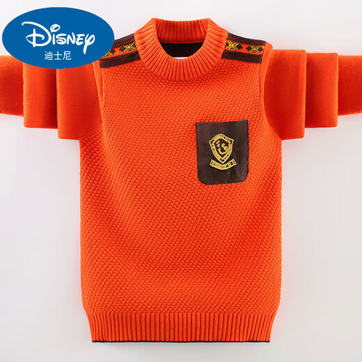 Disney Children's Cardigan Boy Pullover Pullover 2025 Herbst und Winter Neuem Stil Dicked Plüsch mittelgroß