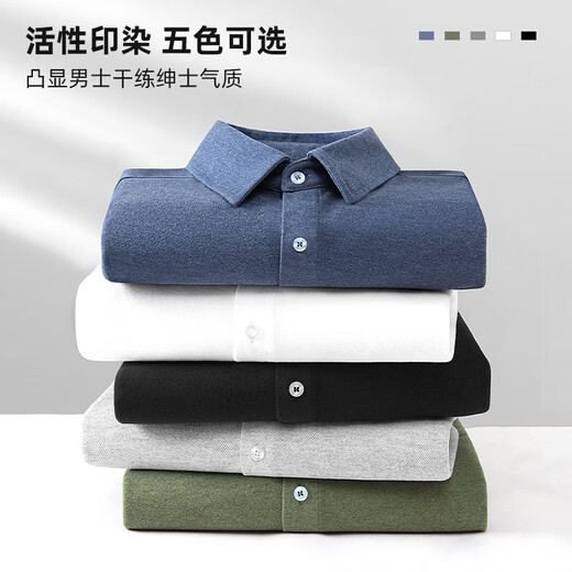 MINISO flannel shirt men's new spring and autumn Japanese versatile simple heather gray long-sleeved shirt jacket men's long sleeve heather gray L 175 (Full refund for quality issues within 30 days)