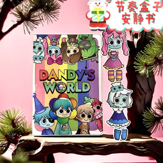 Magische Bohnen Live Rhythm Box Sticker Ruhiges Buch Mädchen DIY Fun Dress-up handgefertigtes Material Puzzle Spielzeug Handbuch Unzippiertes Rhythmus B Style Free Put Quiet Book + 8 Face-Changing-Aufkleber