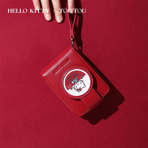 toutou2025女士短款钱包HELLO KITTY凯蒂猫卡包本命年生日礼物女孩