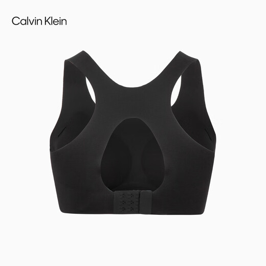 Calvin Klein运动25春夏新款女士无钢圈高度支撑可卸垫瑜伽美背文胸GWS5K123 UB1-太空黑 XS