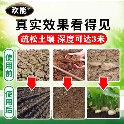 Huaneng Special Fertilizer Soil Transmission Speed Clearing Microbial Bacteria Fertilizer Soil Bacteria Clearing Agricultural Anti-corrosion Resistance to Heavy Crops Genuine Special Fertilizer Soil Transmission Speed Cleaning 500g*5 Bags