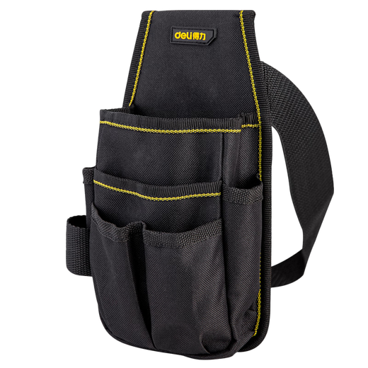 Deli Tool Bag Waist Bag Small Canvas Tool Bag Repair Kit Multifunctional Electrician Waist Bag Tool Small Waist Bag