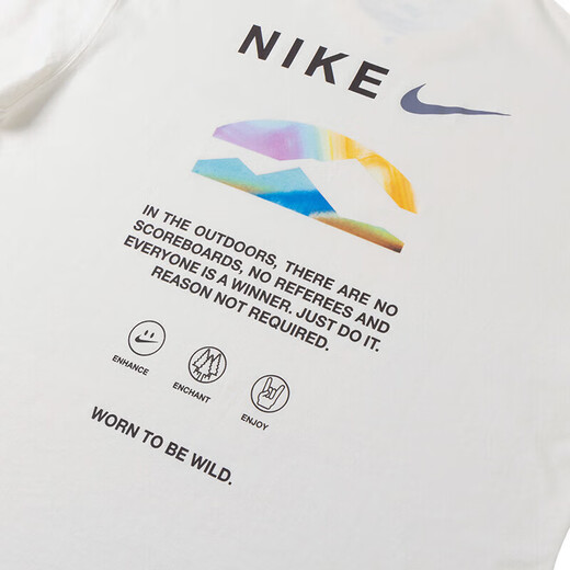 Nike (Nike) Offizielles T-Shirt für Männer, neue Sommersportnacken-Basketball-Trikot, lässige und vielseitige weiße, atmungsaktive Kurzärmele, HF6172-133/Weiß L 175 Vorschlag 130-150jin [Jin gleich 0,5 kg]