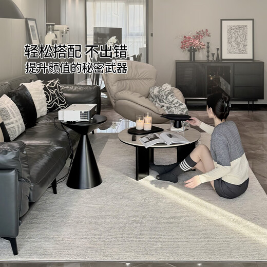 Cartifiya glue-free waterproof, formaldehyde-free, antibacterial, simple, modern, light luxury, non-slip living room carpet, Danish Snow 1.6*2.3 meters