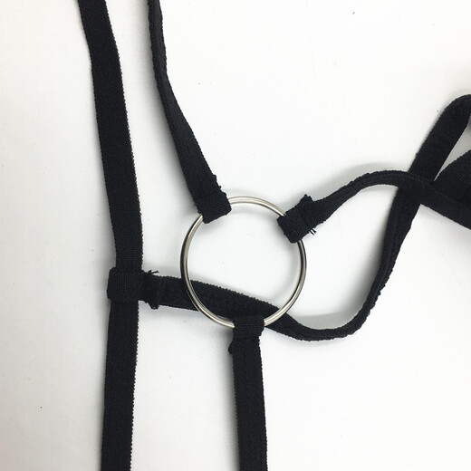 Private Shang Men's Underwear Simple Black Elastic Ball Cover Thong Small Iron Hoop T-Pants 160Jin Jin is equal to 0.5kg.