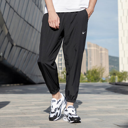耐克（NIKE）男装套装 25夏季运动服户外舒适时尚立领梭织夹克外套 透气长裤子 梭织防风夹克套装/束脚 XL