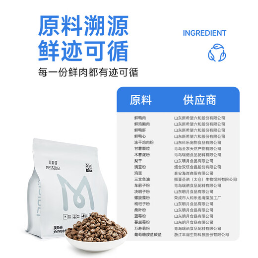 War Donkey Meisbei Low Temperature Baked Dog Food Fresh Duck Meat and Pear Formula Full Period Dog Food Baked Food Puppy Food Fresh Duck 100g Tasting Pack