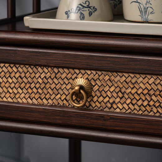 Nanfang Impression (NANFYINX) tea cabinet storage rack, new Chinese style Bogu rack, tea table, tea table, side cabinet display rack, tea cabinet, tea set storage rack, Wuwei tea cabinet storage rack-fully shipped