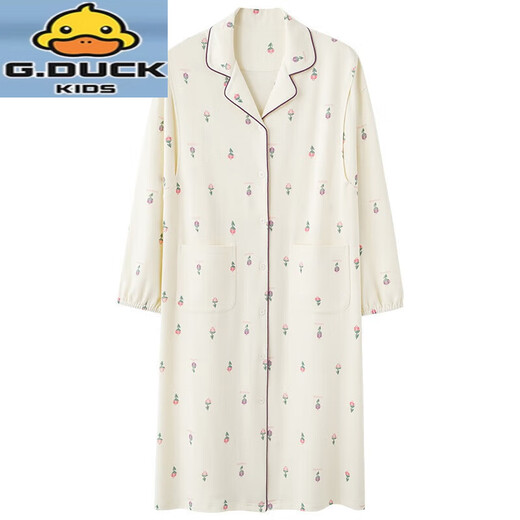 G.Duckkids Camisilla para mujeres embarazadas Cotton Pure Spring y otoño Pajamas Postparto Postparto Continencia de confinamiento para la sala de parto para el parto AM11932 M