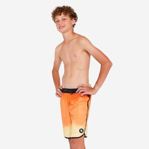 迪卡侬（DECATHLON）儿童沙滩游泳裤中大童冲浪短裤高弹速干五分裤-4407100