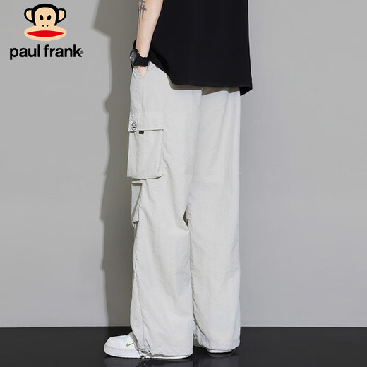 Big Mund Affe (Paul Frank) Eisseide Hosen Herren Sommer Schnellrocknen lässig Hosen Herren mit weit leggierender Arbeit Hose Sport Männerhose Ginkgo xl