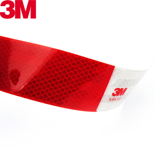 
3M reflective vehicle sticker Car warning sign 983D truck annual inspection [30 red and white strips] about 9 meters