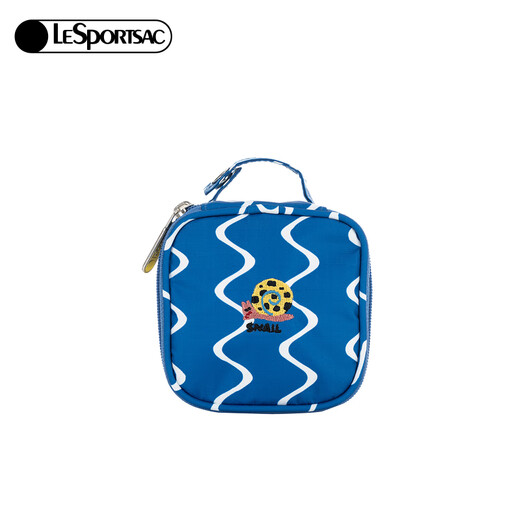 Lesportsac 2025 new style teasing duck series blue children's fun travel storage bag compartment makeup bag Polka dot snail