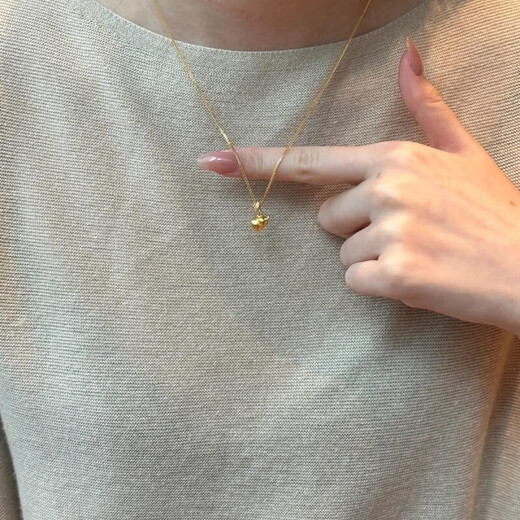 BMOI Old Phoenix 999 pure gold small gram weight small gourd necklace simple collarbone simple show temperament classic gourd