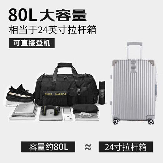 Pull back travel bag men's large-capacity backpack fitness bag dry and wet separation women's outdoor sports backpack handbag luggage bag
