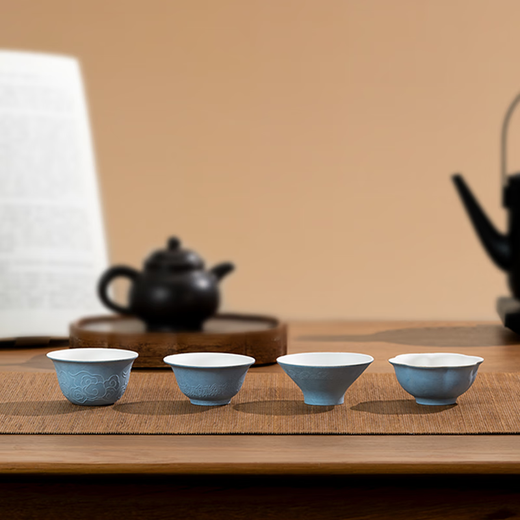 Wuxi disposable kung fu tea cup Sixi double-layer thickened anti-scalding business reception sugar cane bamboo fiber tea cup food grade bamboo hat cup 4 boxes of 48 pieces