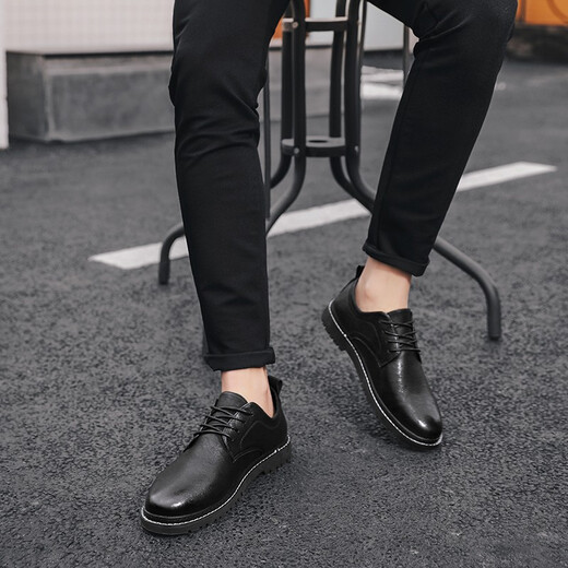 Lwok nuevo producto zapatos de cuero casual para hombres de moda de moda