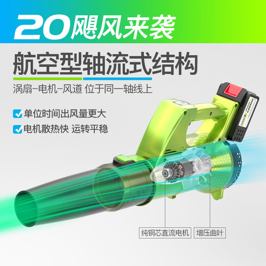 TRH hair dryer high-power portable rechargeable lithium battery blower for industrial power site dust removal and blowing upgrade model CT charging storm hair dryer 3888TV1 electric 1 charge [Liefeng model]
