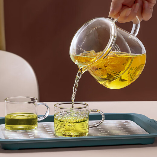 TEAHUE glass teapot tea water separation tea cup office teapot men's and women's glass cup household high temperature resistant glass tea set