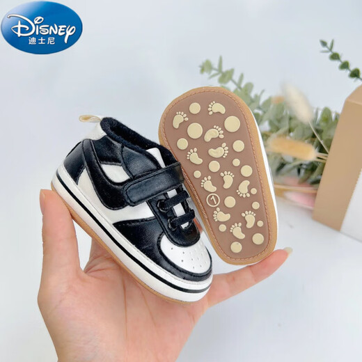 Disney 25 Frühlings- und Herbst neues Baby weicher Sohle nicht rutschernde atmungsaktive Kleinkindschuhe 0-1-Jährige Männer und Frauen Neugeborene Schuhe kleine weiße Schuhe weiß 11 innere Länge (0-6 Monate empfohlen)