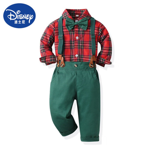 Рождественское шоу Disney Clothing Детская одежда для мальчиков костюм для дня рождения клетчатая рубашка в канун рождественской комбинезон платье 983 130см
