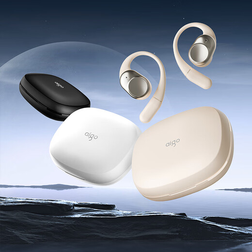 Patriot (aigo) Bluetooth headset ear-hook bone conduction concept IPX4 waterproof ENC call noise reduction open-type non-in-ear sports running headphones SA08 black