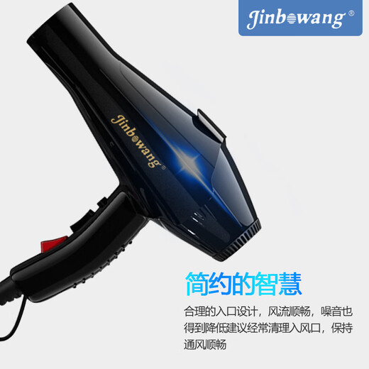 Jinbowang 9930 Friseursalon Professionell Haartrockner Blaues Licht Negative Ion Hochleistungshaarschneidstab Haartrockner Beliebtes Schwarz und Grün - National Standard Drei Stecker