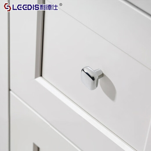 
Lides French light luxury chrome bright silver cabinet door handle modern simple cream fume cabinet wardrobe drawer cabinet handle 6623-single hole