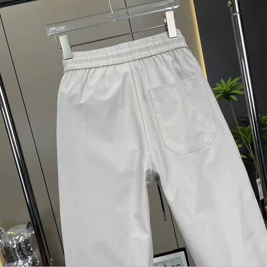 Feidi Sen Meng's pants for men's summer thin striped casual harem pants for boys loose and trendy versatile ties for men 683 off-white (summer thin style) 30 (recommended 105-120Jin [Jin equals 0.5 kg])