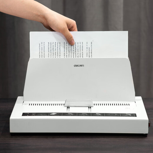 
Deli Hot Melt Financial Binding Machine, Fully Automatic Glue Installation Machine for Bid Contract Documents and Archives, Financial Accounting Voucher Office Cover Machine Binding into a Book Artifact 3882 [Binding 50mm/500 Pages]
