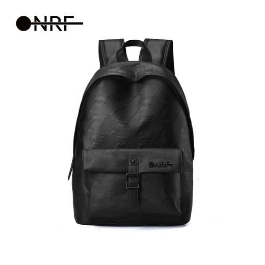 
ONRF backpack for men large capacity fashionable versatile schoolbag new style backpack for women travel casual computer bag leather black F1049