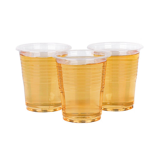 Yifeng disposable plastic cup aviation cup thickened transparent food grade home dining and drinking whole box wholesale 130ml dining cup 500 pieces, the size is shown in Figure 2